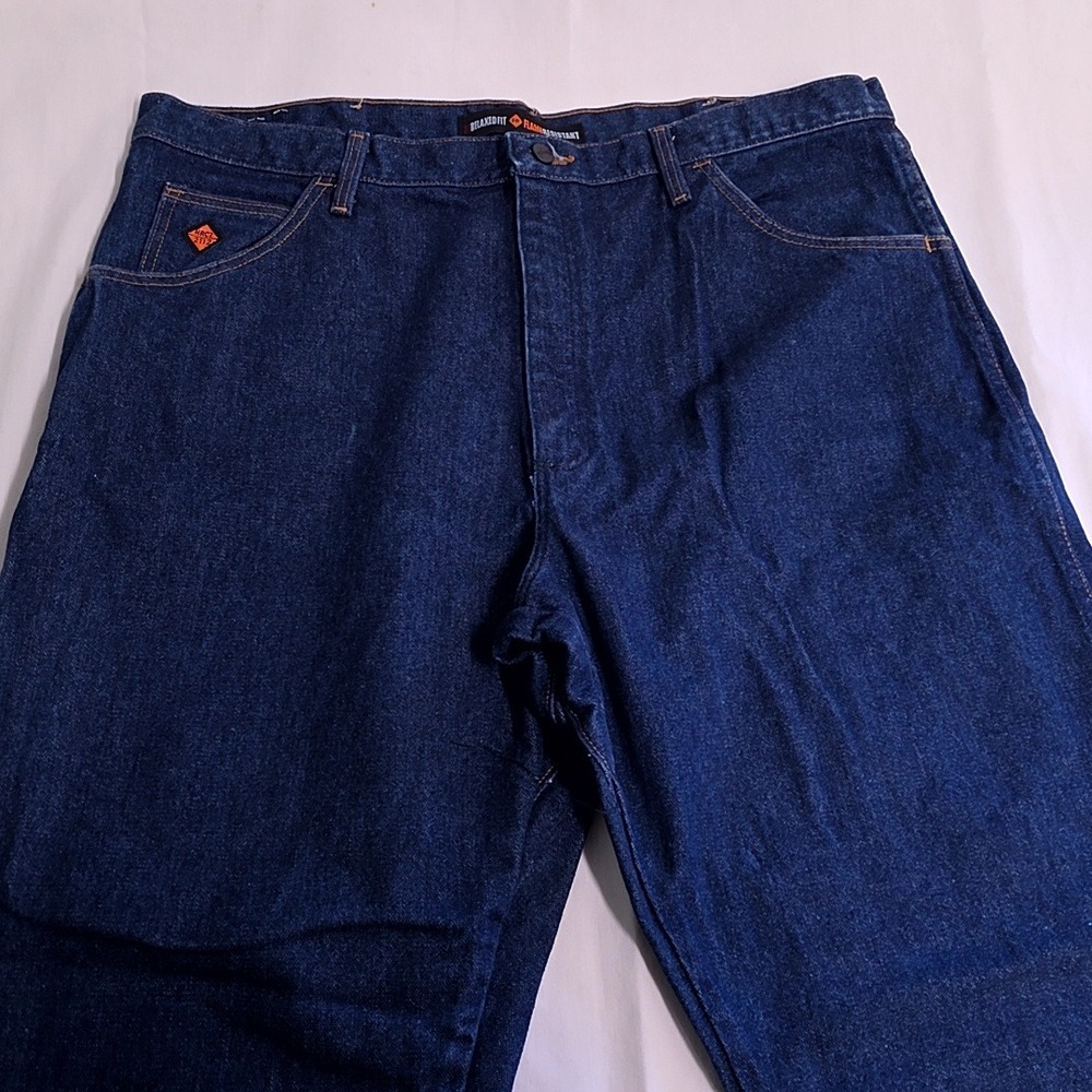 Wrangler Jeans Mens 40x30 Blue Relaxed Fit FR Flame Resistant HRC2 FR31MWZ